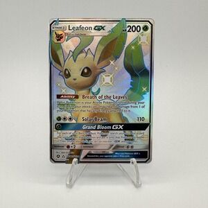 Leafeon GX - SV46/SV94 Hidden Fates Full Art Shiny Pokemon - NM/MINT